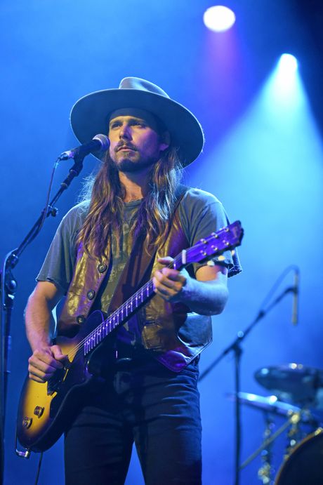 Lukas Nelson and the Promise of the Real perform at the Crossroads Stage at Bluesfest 2018 in Byron Bay.