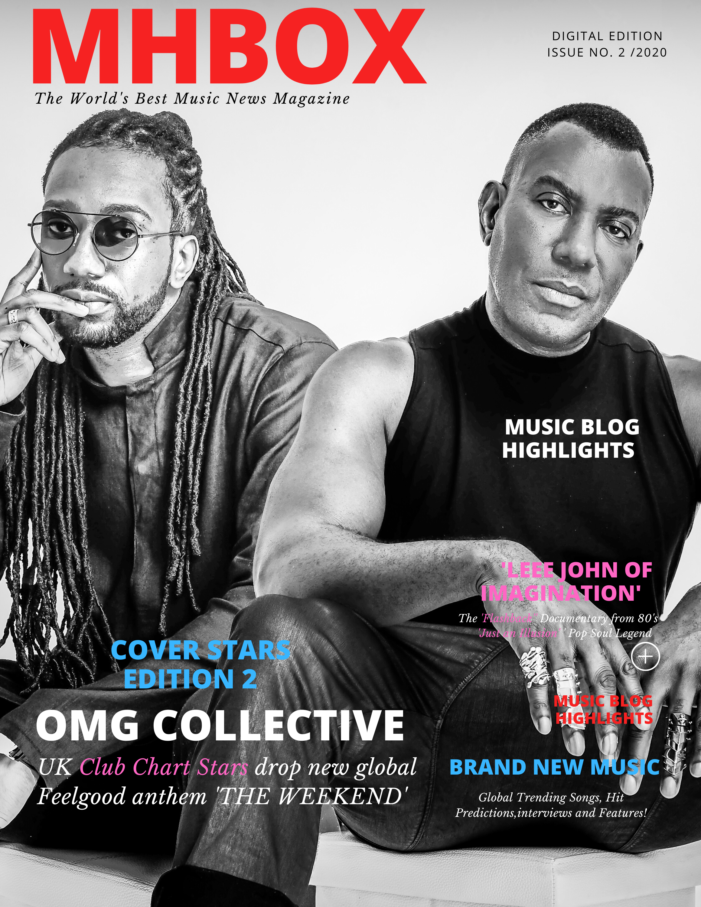 Musichitbox PDF For Print Edition – Magazine Cover Stars – OMG Collective The Weekend_L