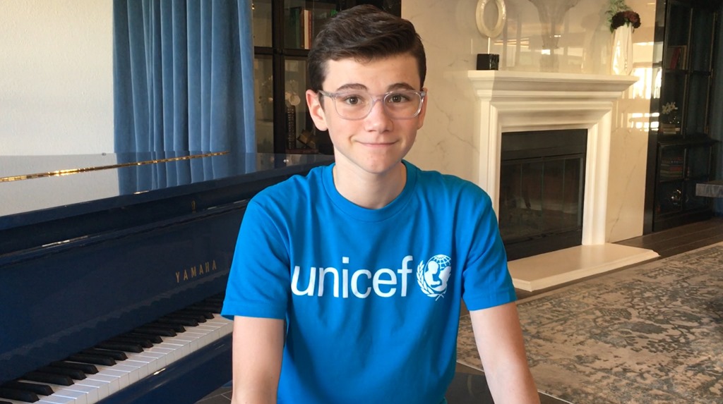 Alexander James Rodriguez in support of humanitarian organization UNICEF