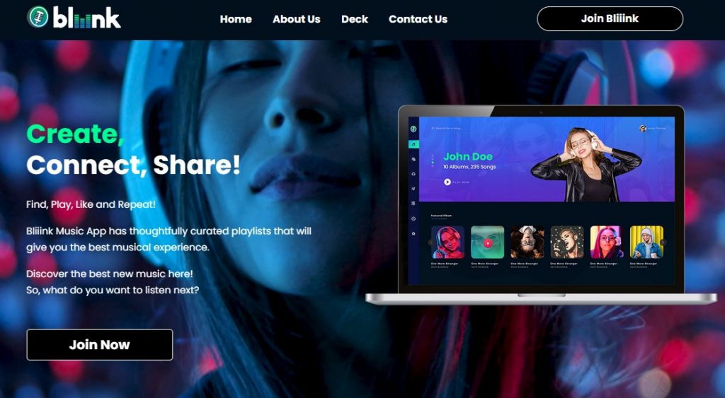 Music creators, tastemakers, and music lovers can now join Bliiink Music